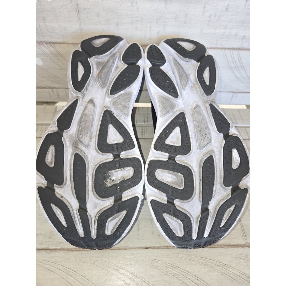 Hoka Bondi 8 Women's Size 10.5B Black and White Running Sneaker Lace Up Low Top - Picture 10 of 10